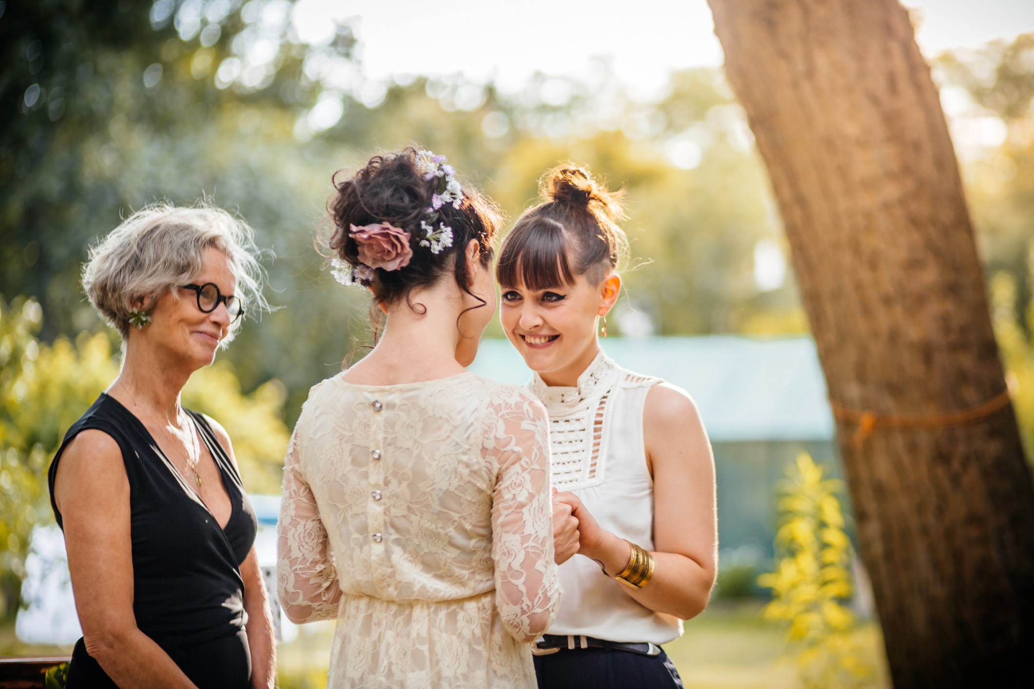 mother of the bride, brides getting married, lgbtq wedding