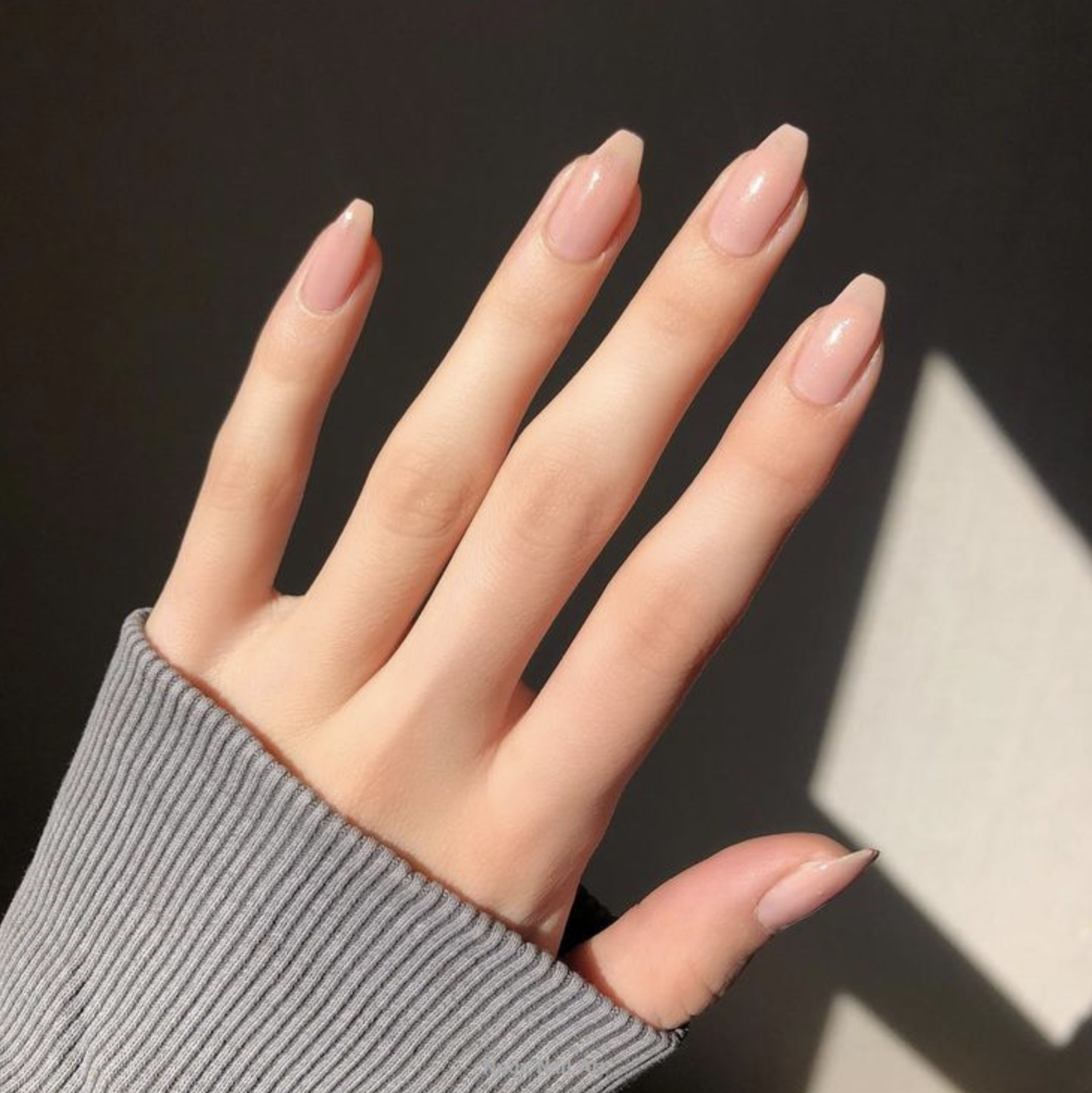 naked nail manicure