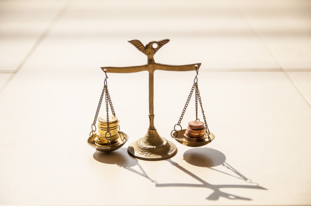 scale, libre, balance, coins