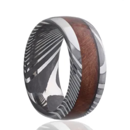 wood wedding band