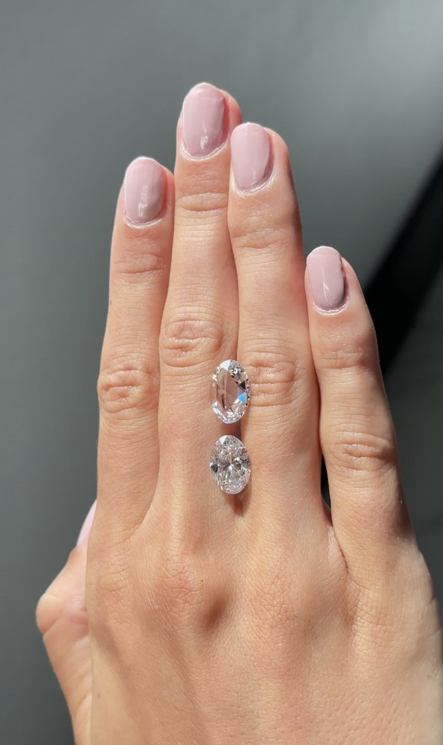 happy engaged couple