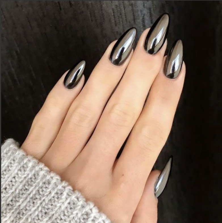 chrome manicure