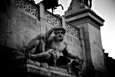 sculpture, man, god, statue of greek god, city wall, castle wall, ancient sculpture