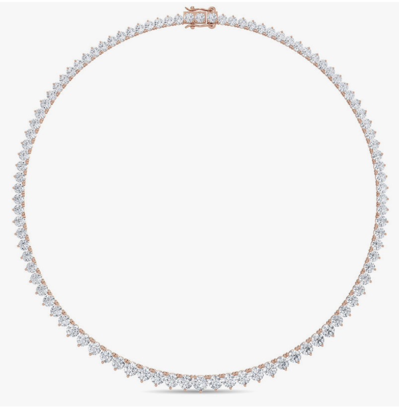 lab-grown diamond tennis necklace