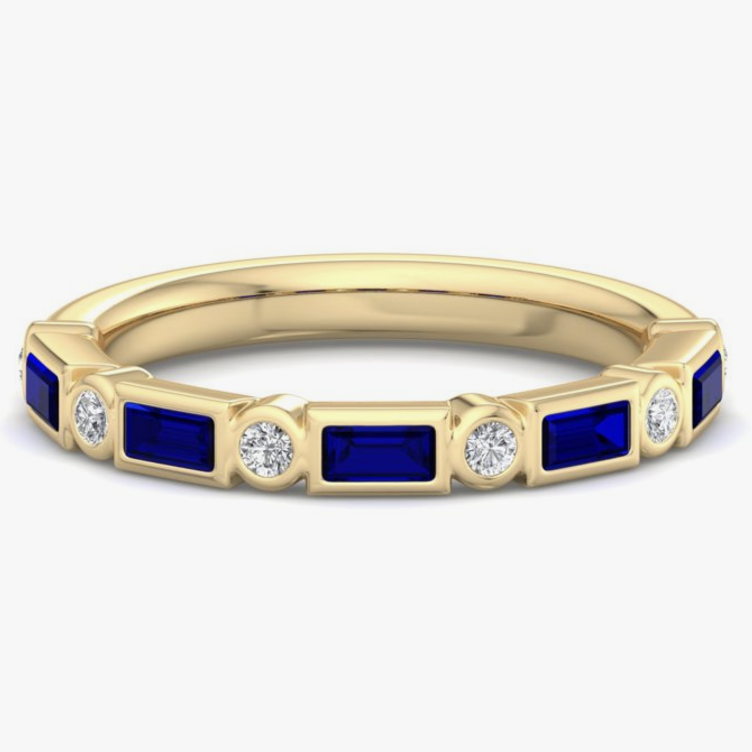 sapphire stackable cocktail ring