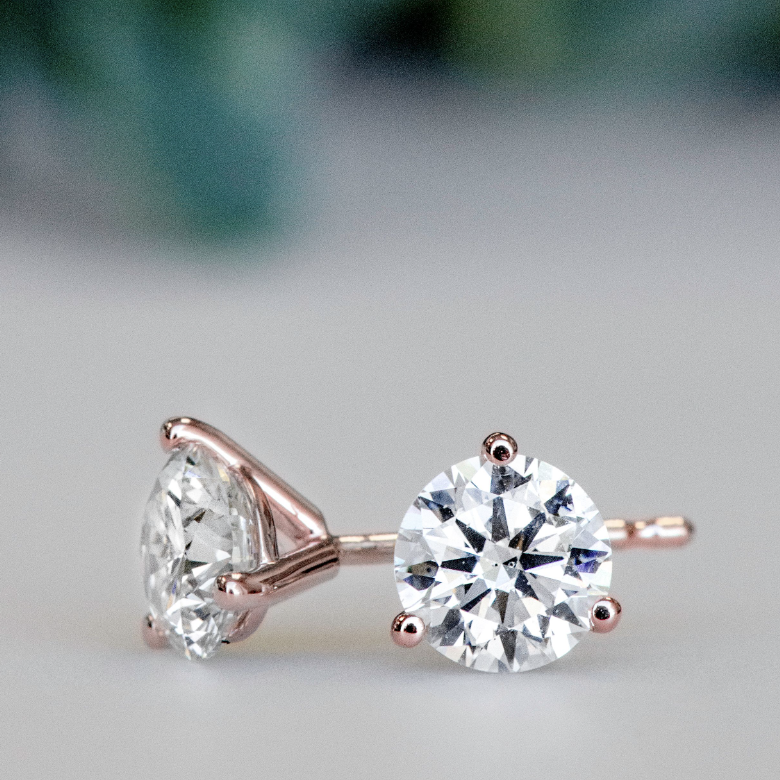 diamond stud earrings
