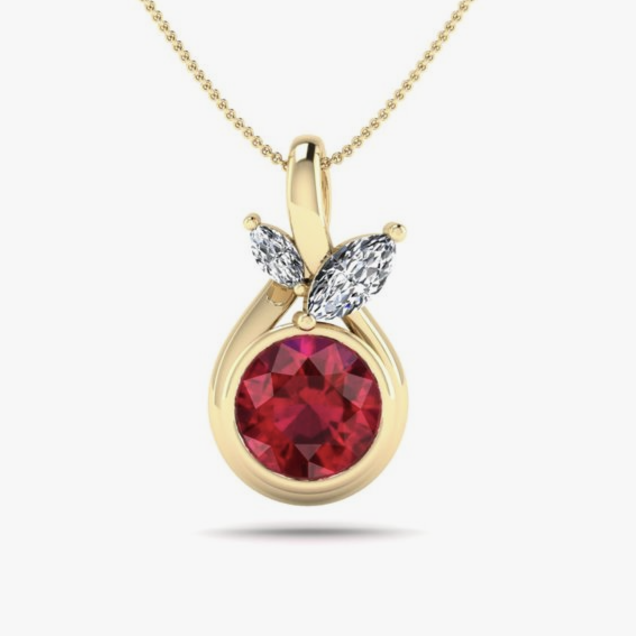 gemstone holiday necklace