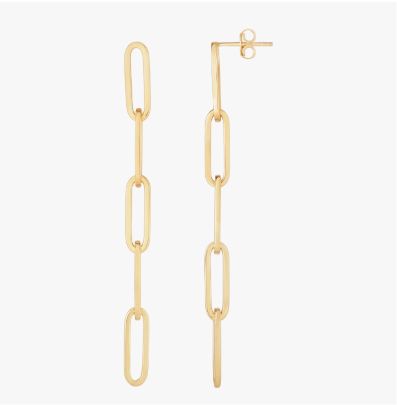paperclip earrings