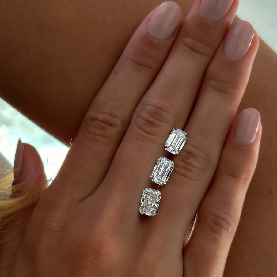 happy engaged couple