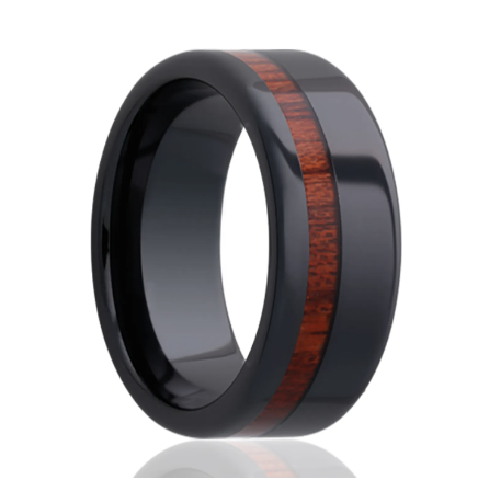 wood wedding band