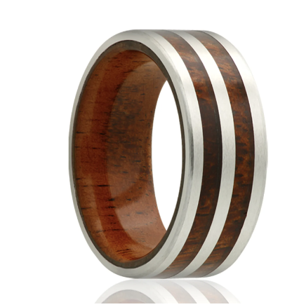 wood wedding band