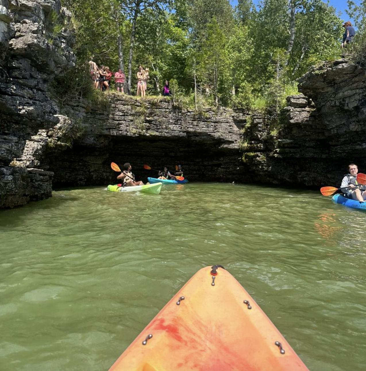 kayaking inlets of Door County Wisconsin