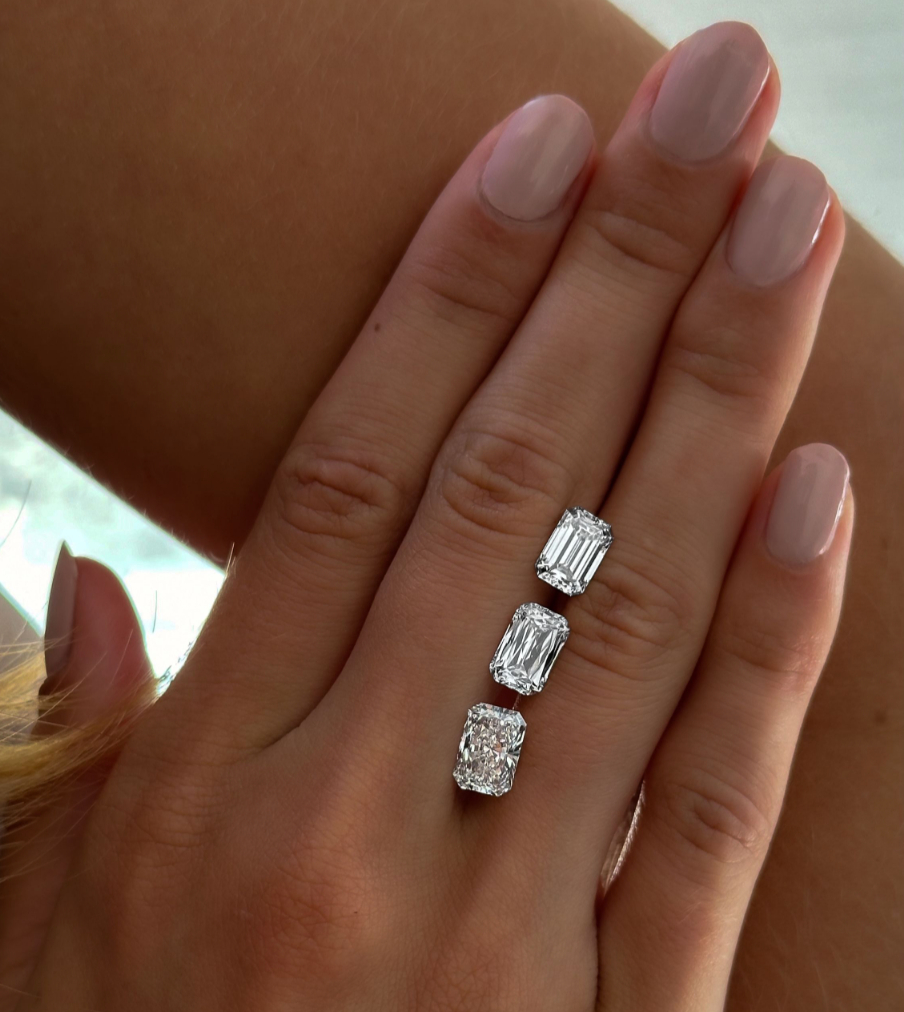 happy engaged couple