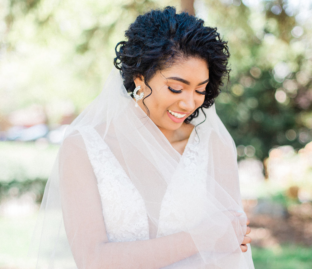 bride, veil, bridal veil, wedding pictures, wedding photography, black bride, african american bride