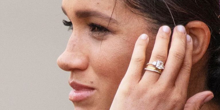 happy engaged couple