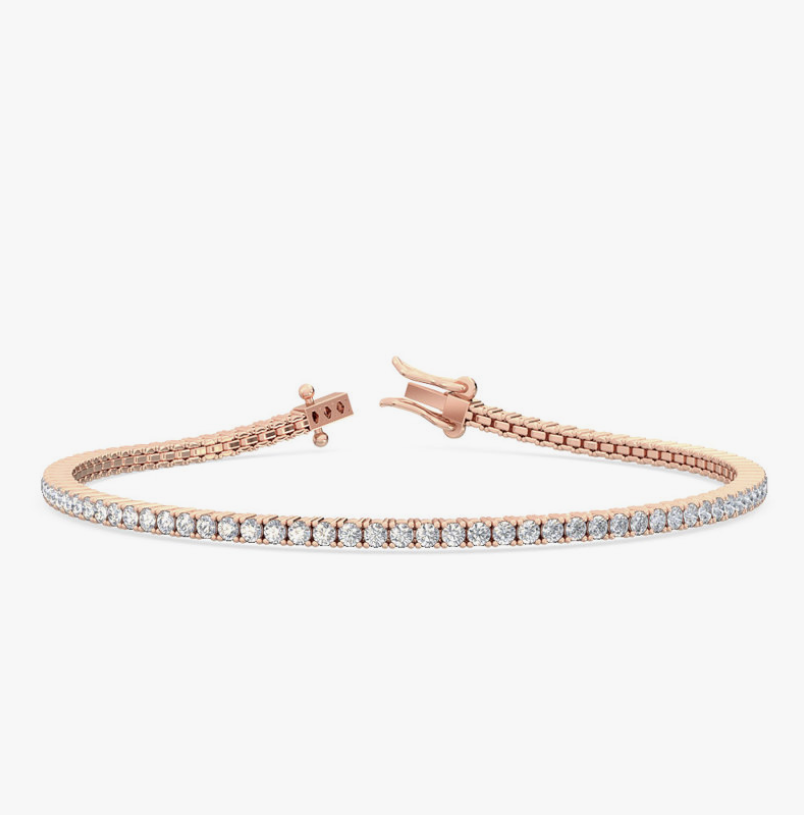 lab-grown diamond tennis bracelet